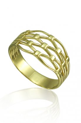 Dmsk prsten ze zlata s mkou
