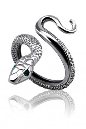 Stbrn prsten ve tvaru hada
