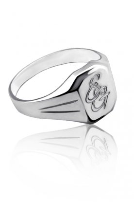 Stříbrný pečetní prsten s vlastním monogramem
