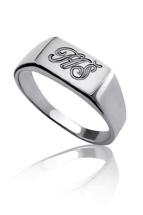 Prsten pecetni s monogramem 05830