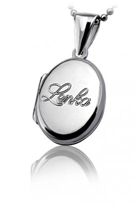 Otvrac pvsek ze stbra s psmenkem a vnovnm