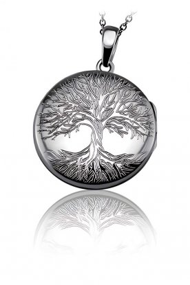 Stříbrný otevírací medailonek se stromem života